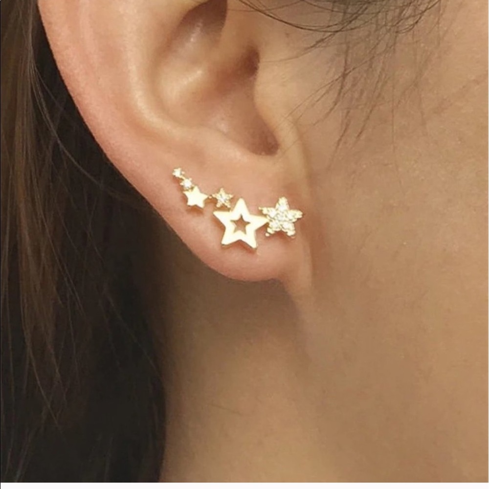 Star earrings studs